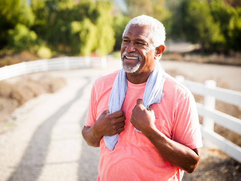 older man out for a run